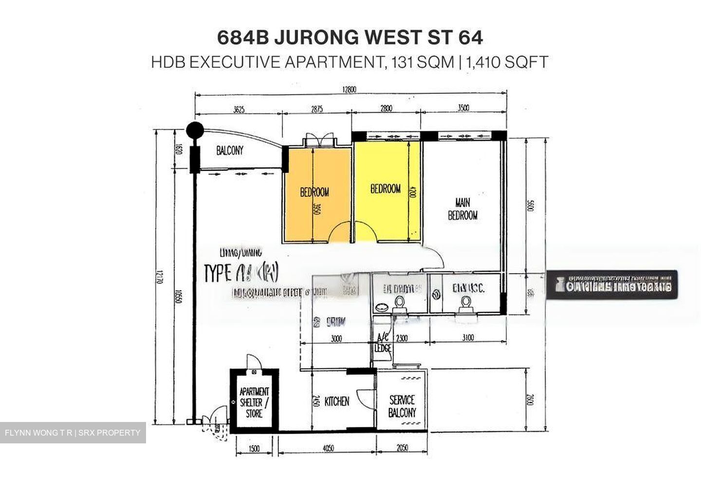 Blk 684B Jurong West Street 64 (Jurong West), HDB Executive #486841401